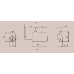 Cylinder  zamka - klamki   5658